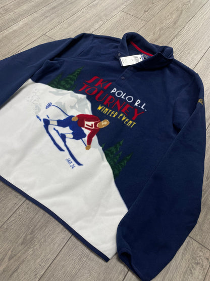 L - Polo Ralph Lauren Skier-Graphic Fleece Sweatshirt