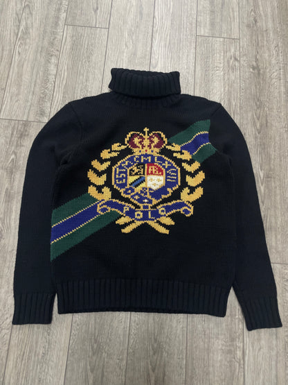 M-Polo Ralph Lauren Crest Wool Turtleneck