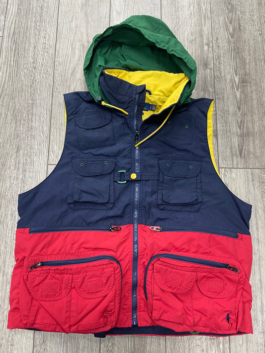 L - Polo Ralph Lauren colorblocked utility Vest