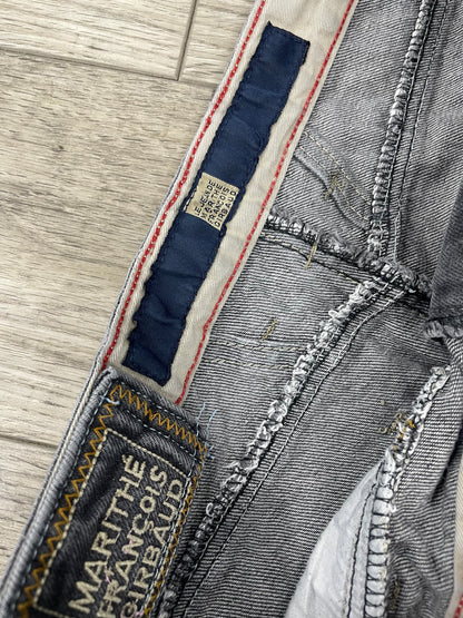 32-Marithé + François Girbaud shuttle cargo denim black jeans