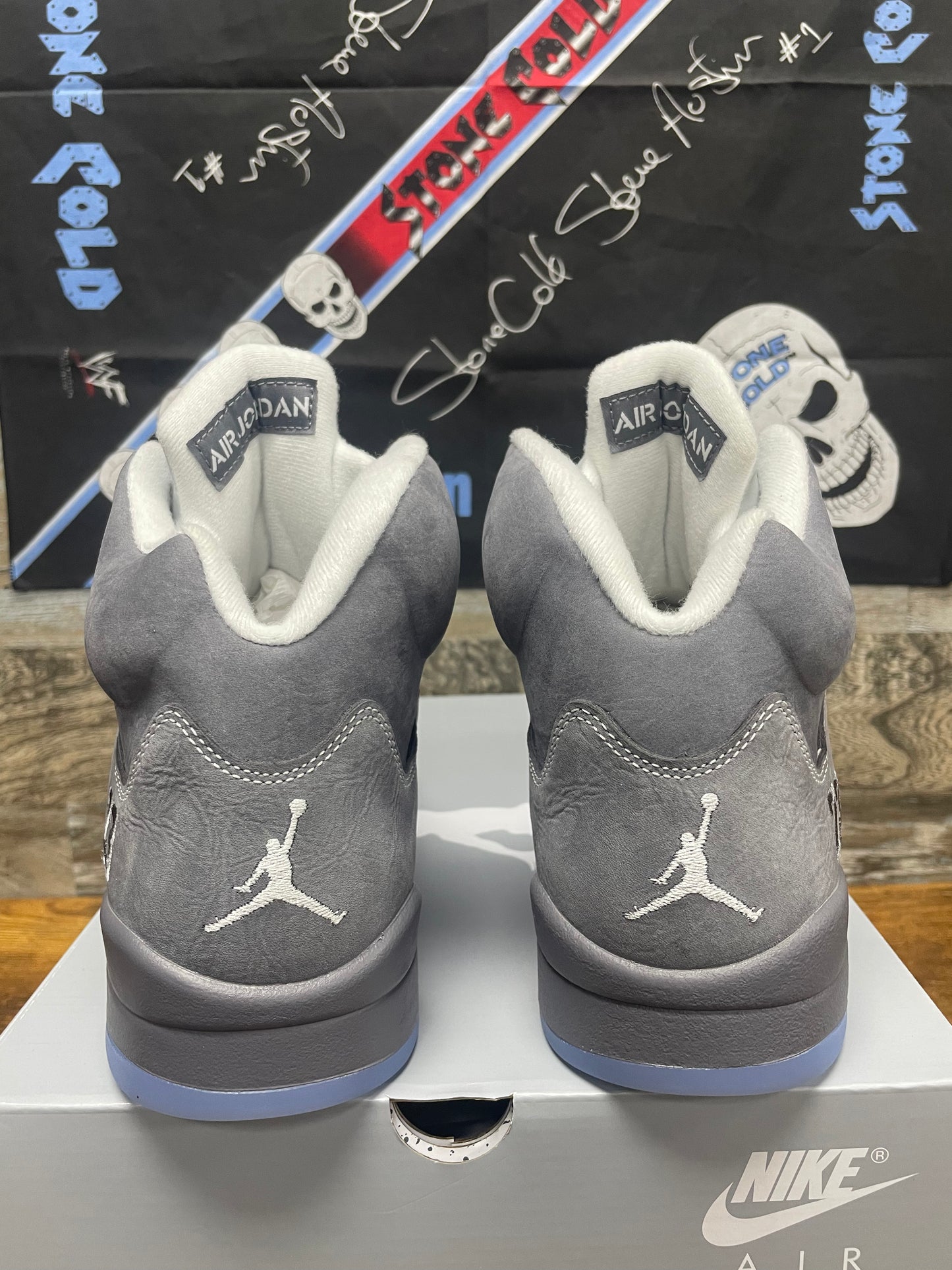 8.5-Air Jordan 5 Wolf Grey