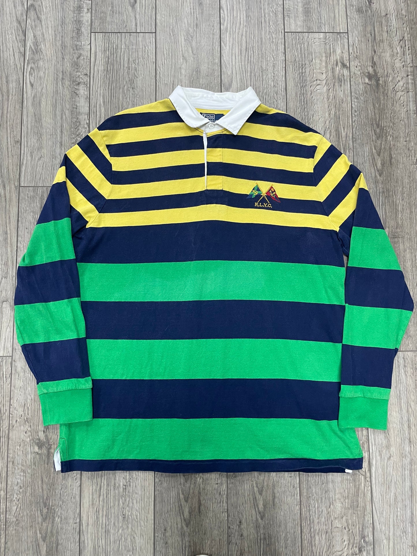 XL-Polo Ralph Lauren RLYC Striped Rugby Shirt