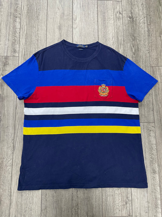 XL-Polo Ralph Lauren Multicolor Striped Pocket Tee