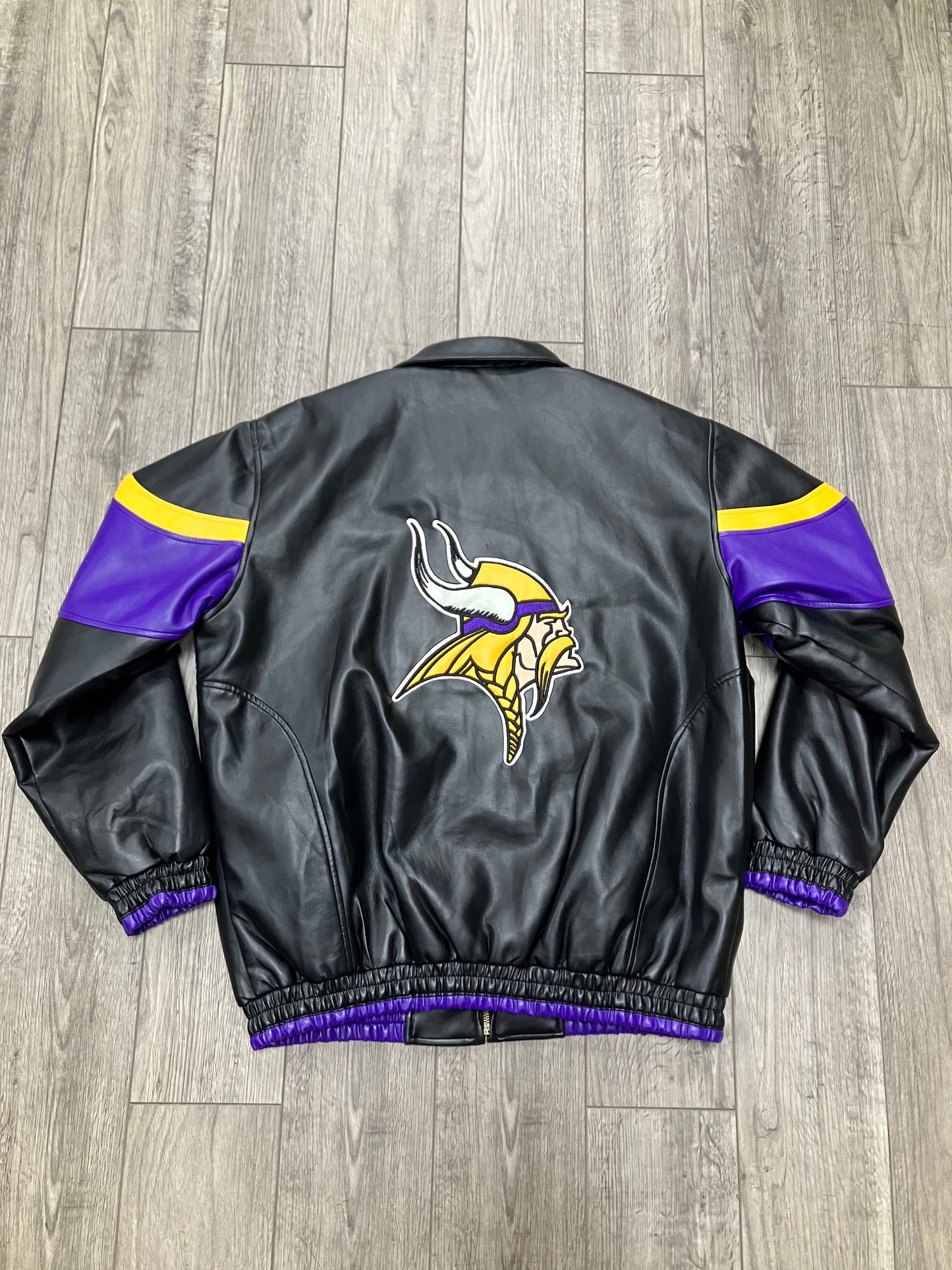 Minnesota Vikings Leather Jacket Size M