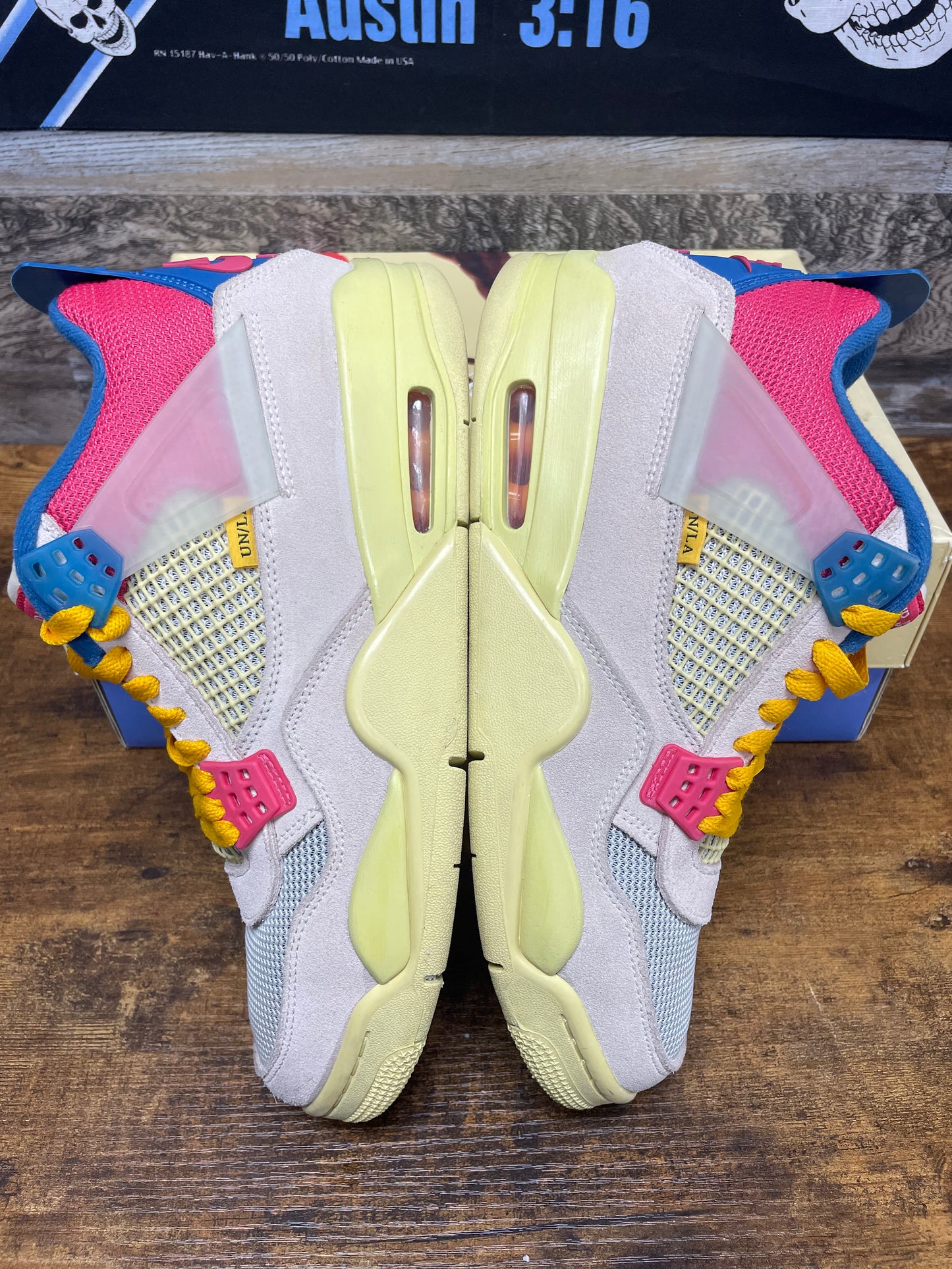 9.5-Air Jordan 4 Union LA Guava Ice