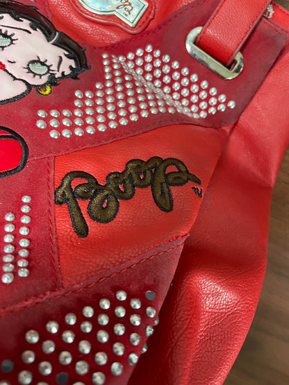 Vintage Betty Boop Red Bedazzled Handbag