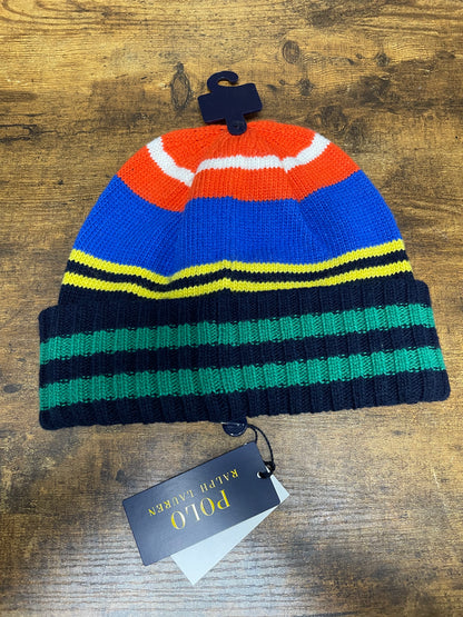 Polo Striped Wool Blend Beanie One Size