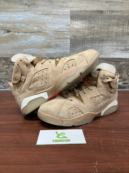 Jordan 6 Retro Travis Scott British Khaki PS Size 3Y