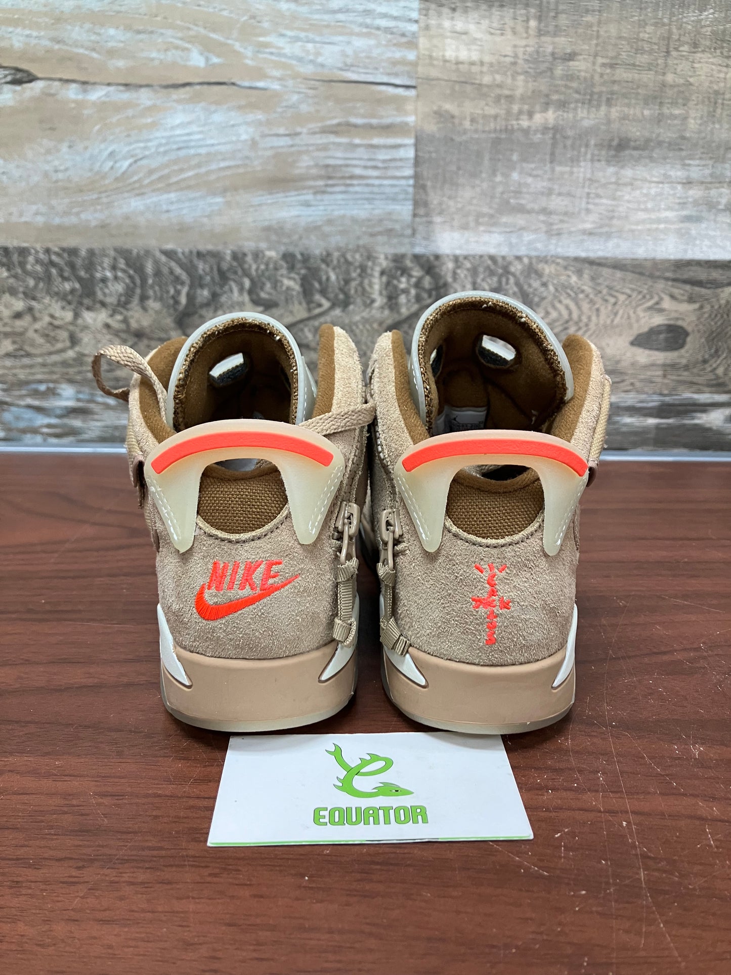 Jordan 6 Retro Travis Scott British Khaki PS Size 3Y