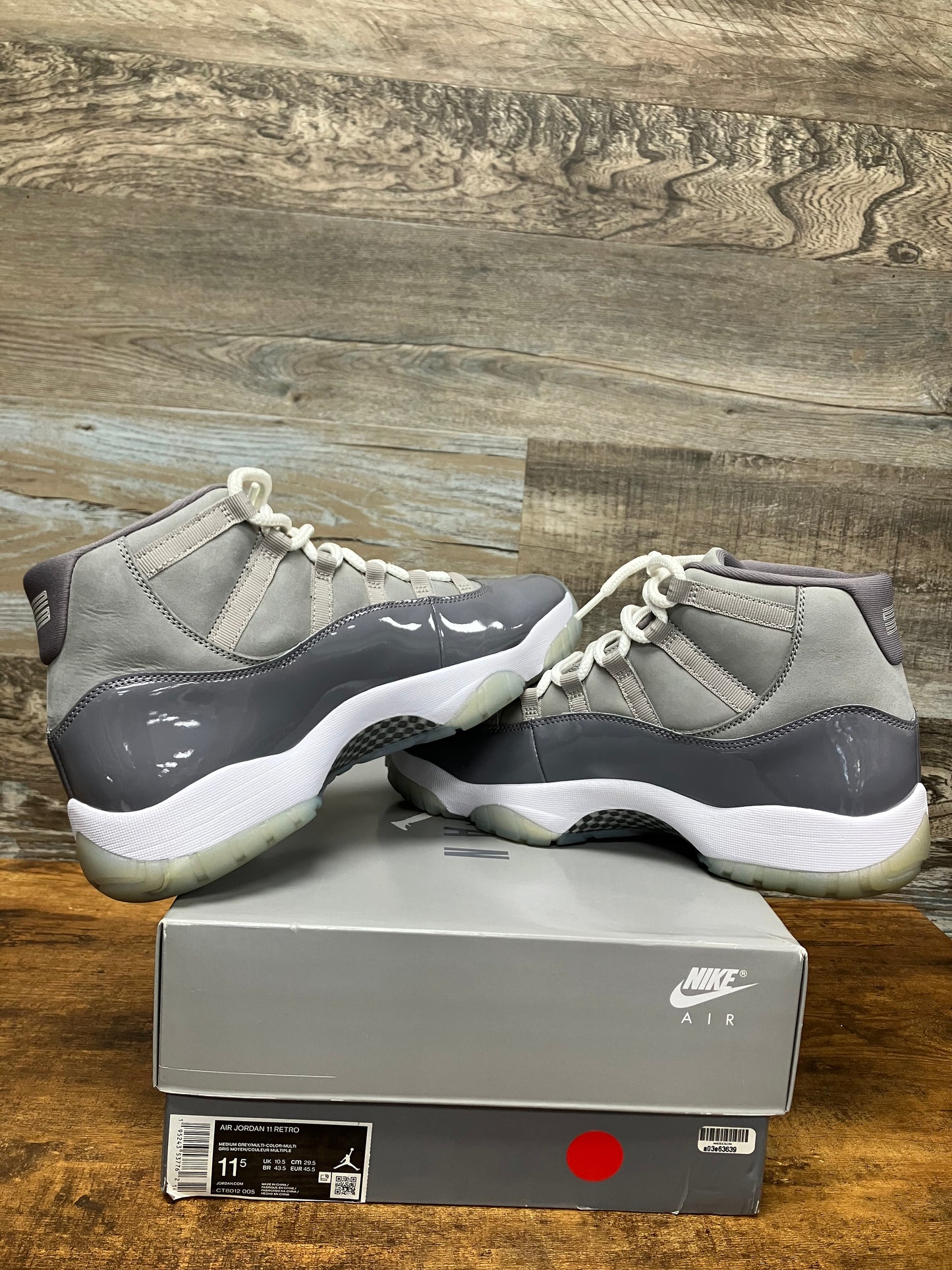 11.5-Jordan 11 Retro High Cool Grey