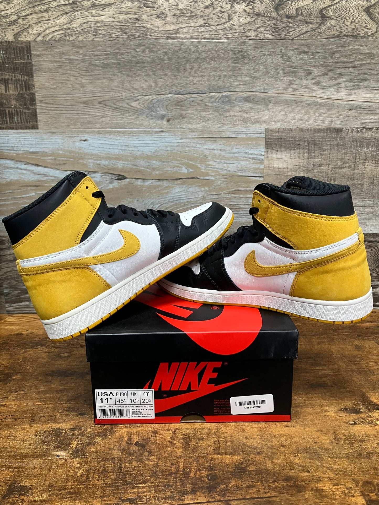 11.5-Air Jordan 1 high Yellow Ochre