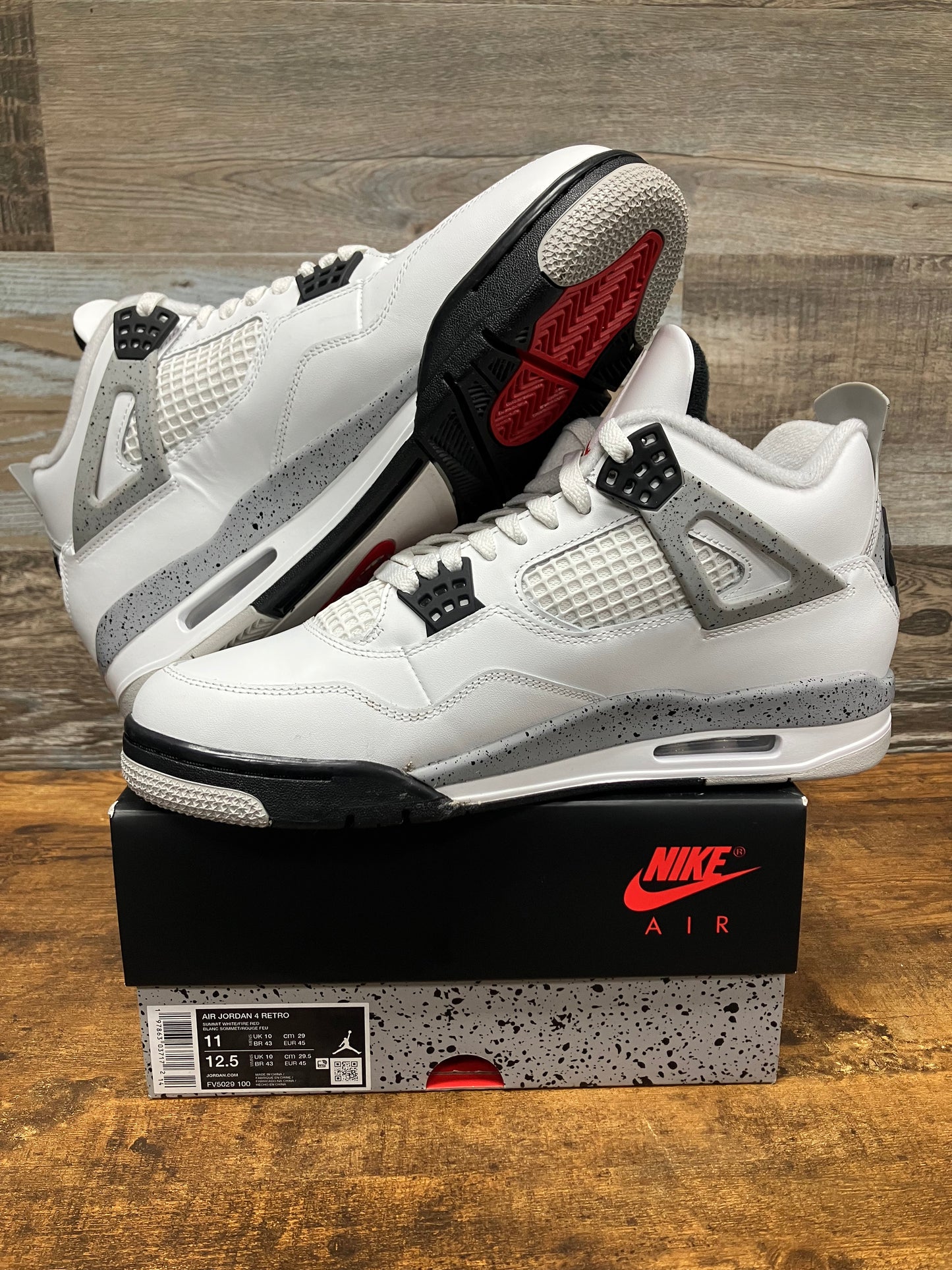 Jordan 4 White Cement 2025 Size 11