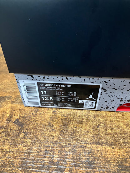 Jordan 4 White Cement 2025 Size 11