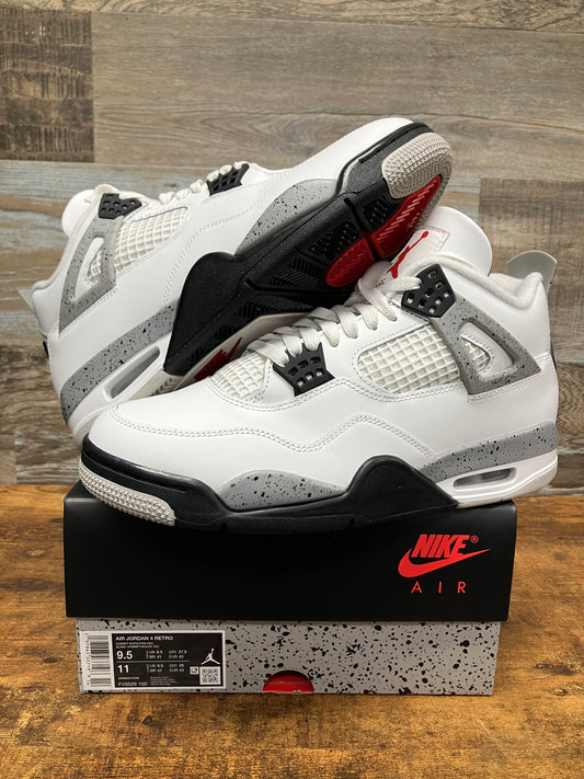 Jordan 4 White Cement 2025 Size 9.5