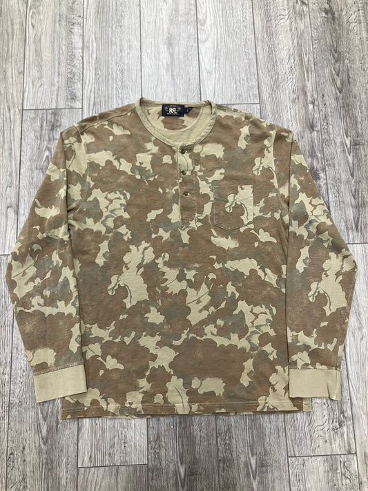 RRL by Ralph Lauren Henley Camo Shirt Size XL