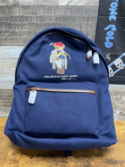 OS-Polo Ralph Lauren Polo Bear Canvas Backpack