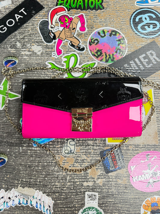 OS - MCM patent leather colorblock Patricia