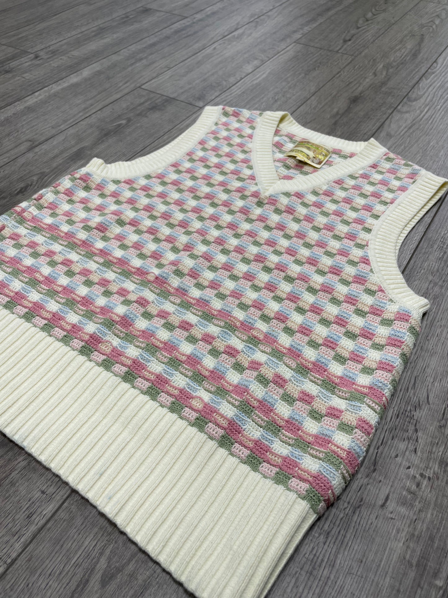 L - Aimé Leon Dore Crochet Vest Multicolor