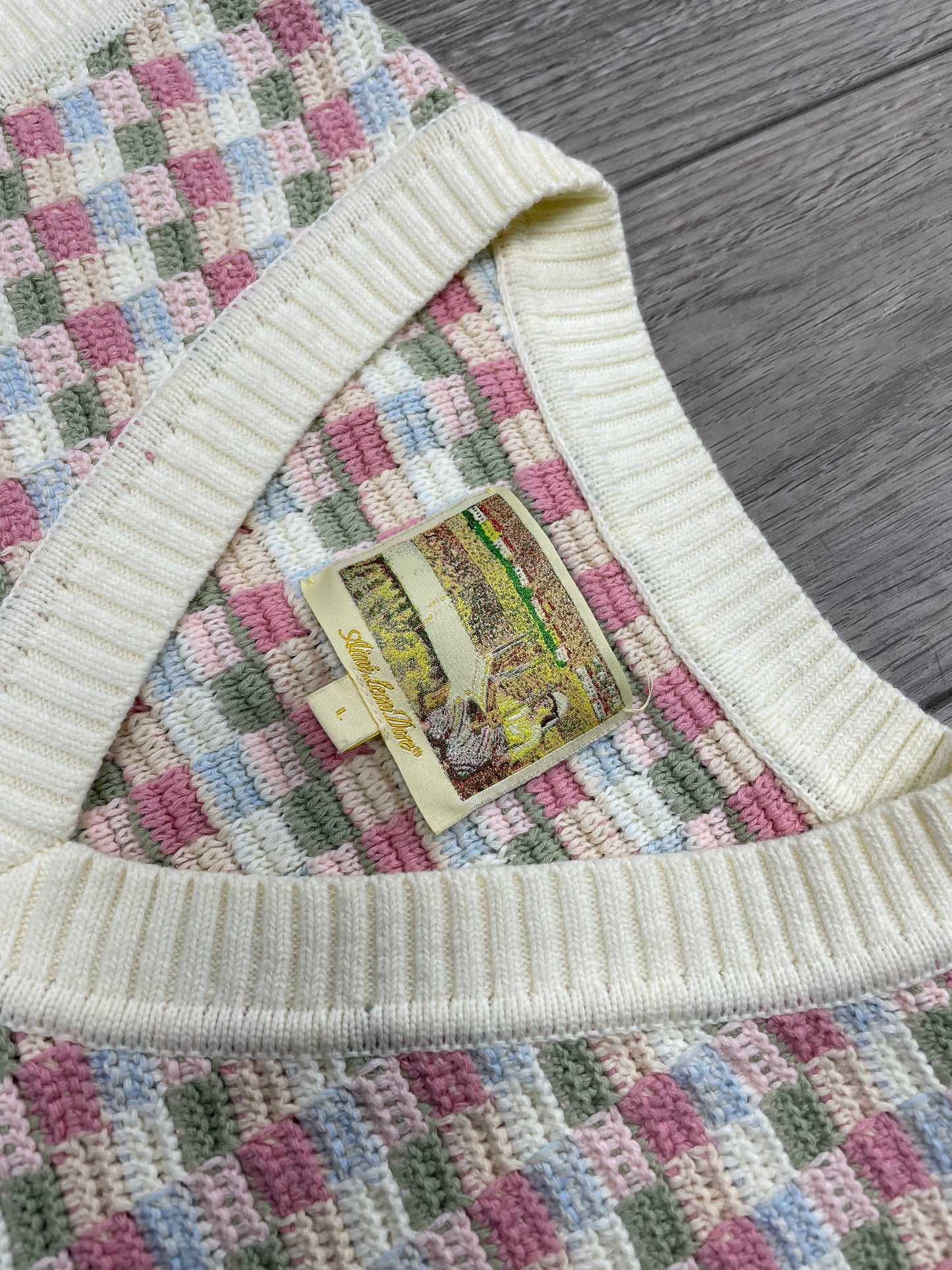 L - Aimé Leon Dore Crochet Vest Multicolor