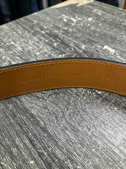 32-Ralph Lauren Purple Label Suede “RL” Belt