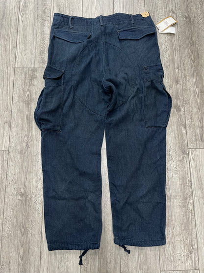 34 - Double RL (RRL) Indigo Double-Faced Twill Cargo Pants