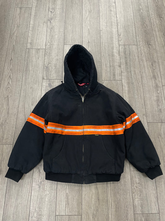 M-Supreme Reflective Stripe Hooded Work Jacket
