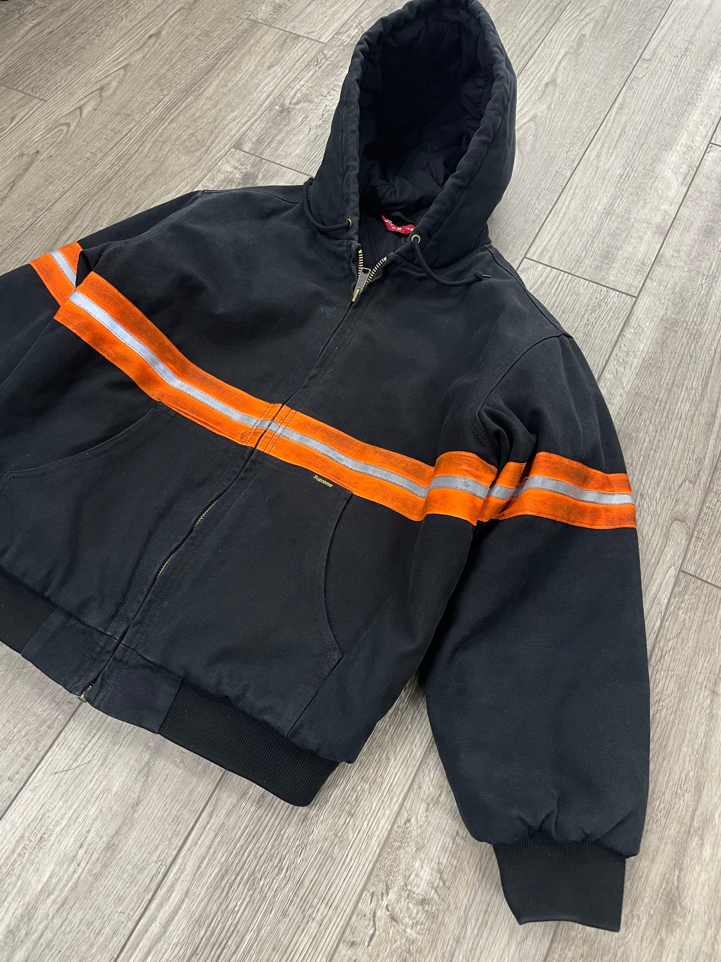 M-Supreme Reflective Stripe Hooded Work Jacket