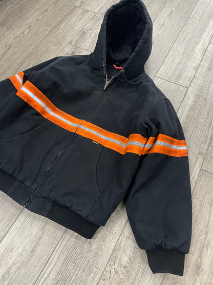 M-Supreme Reflective Stripe Hooded Work Jacket