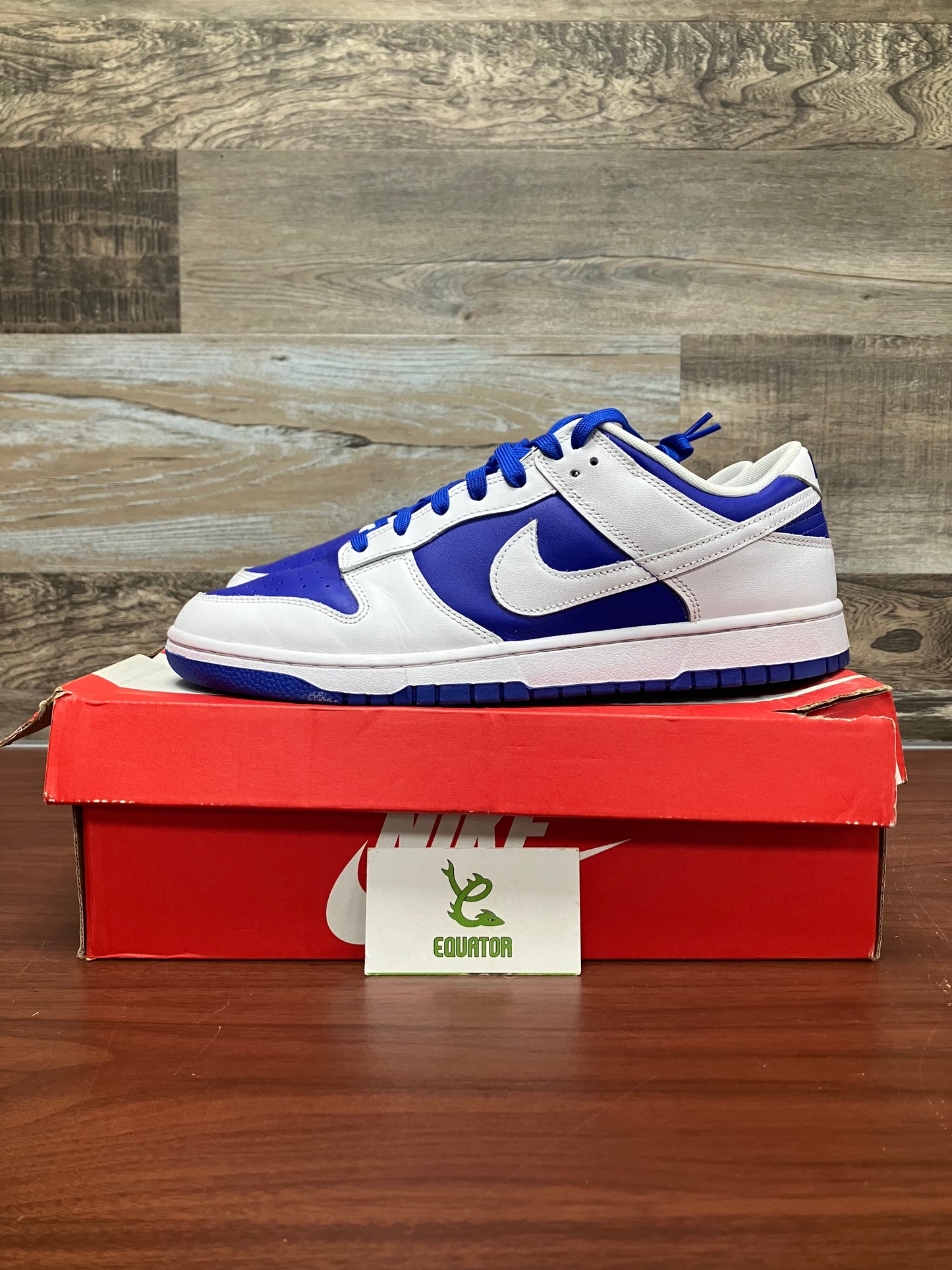 Nike Dunk Low Racer Blue White Size 12