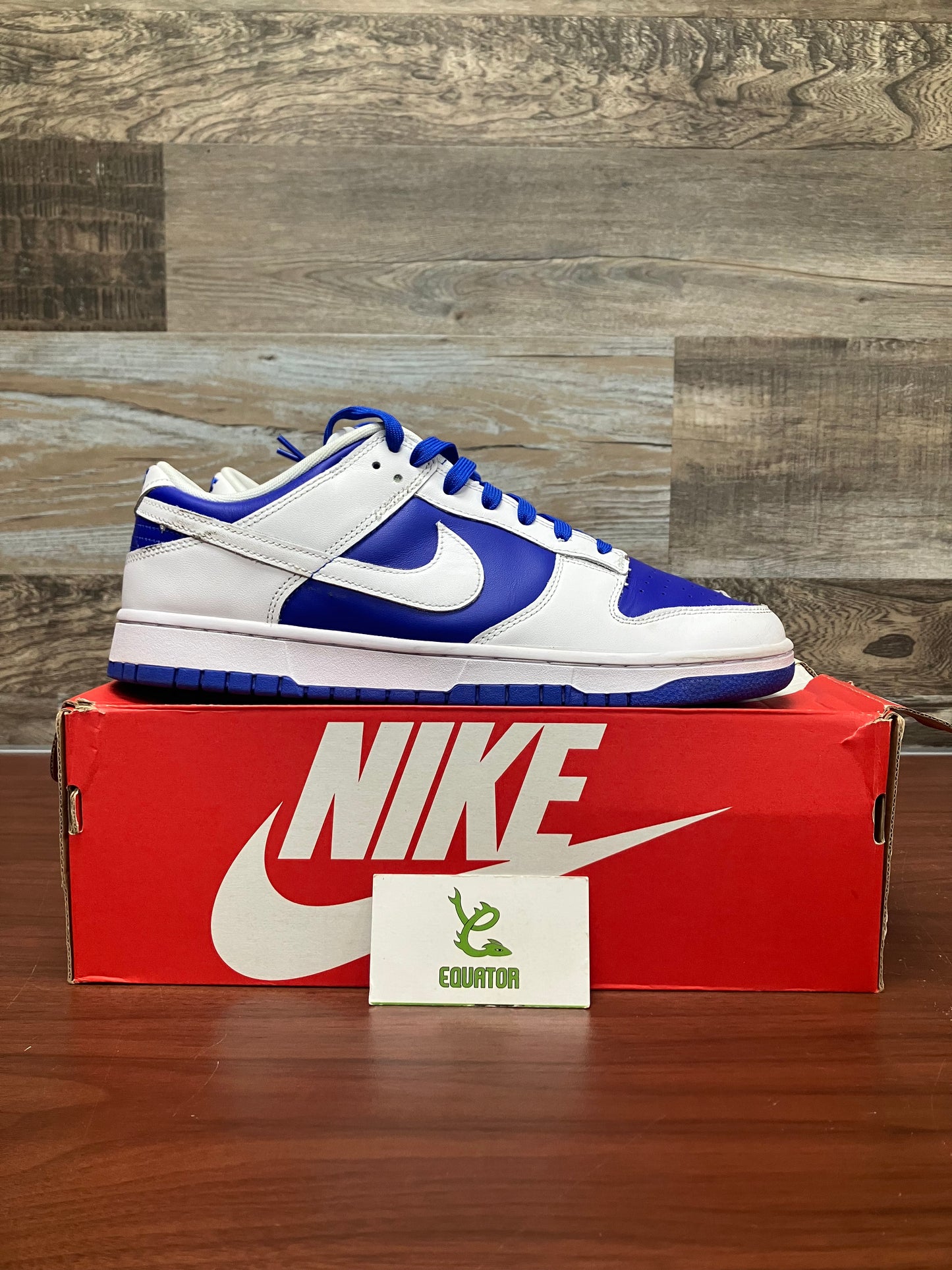 Nike Dunk Low Racer Blue White Size 12