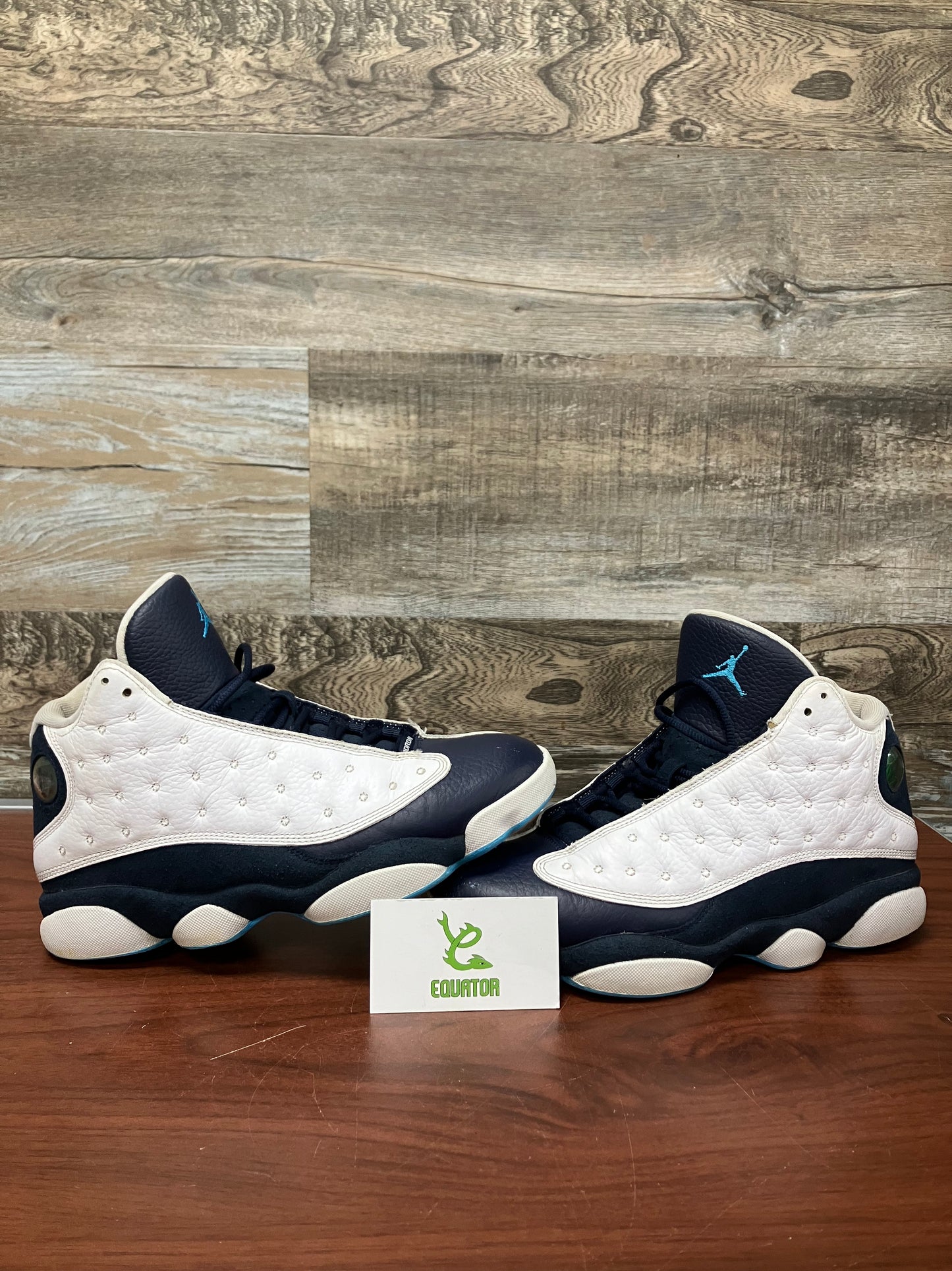 Jordan 13 Retro Obsidian Powder Blue White Size 8