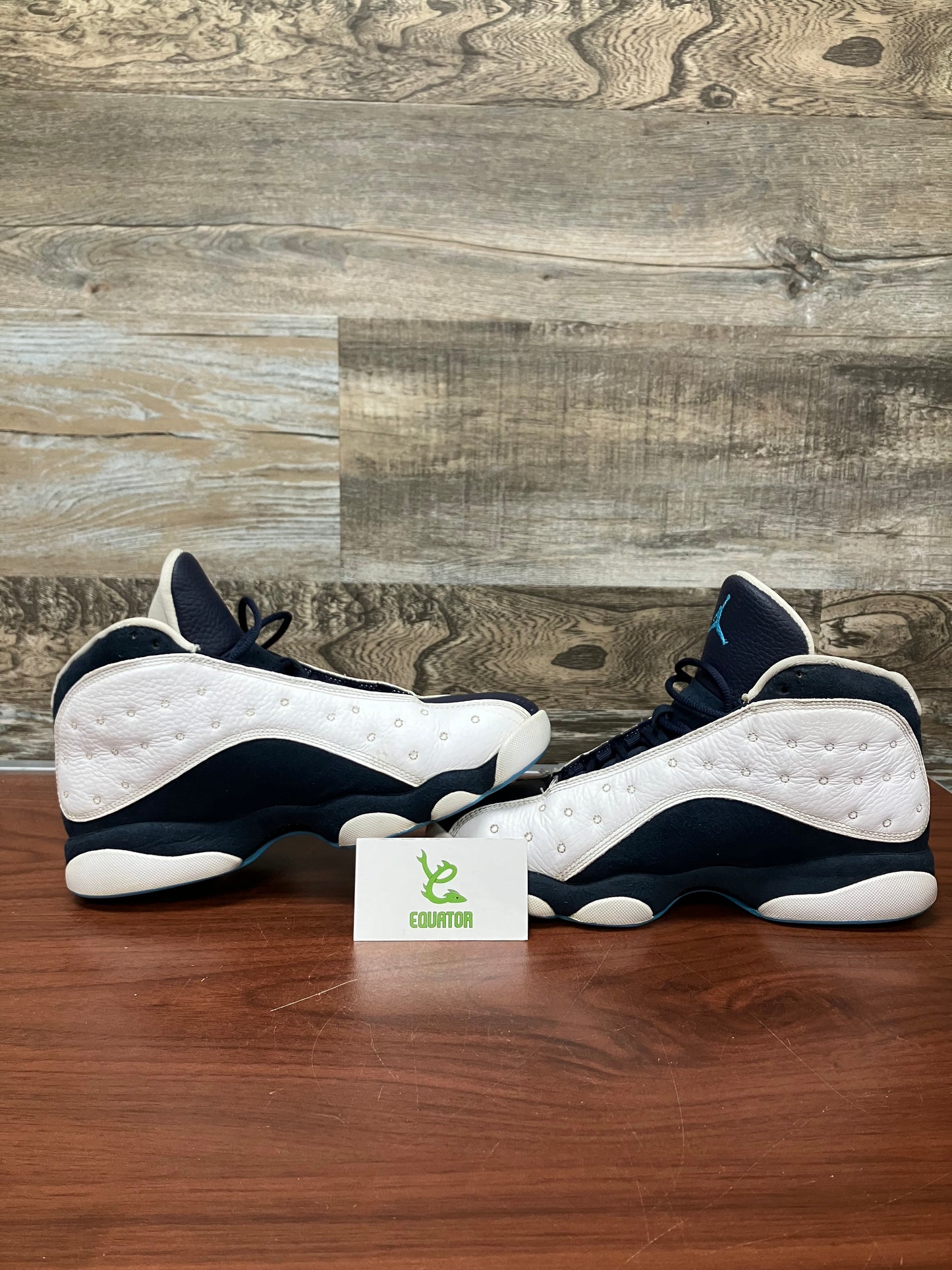 Jordan 13 Retro Obsidian Powder Blue White Size 8