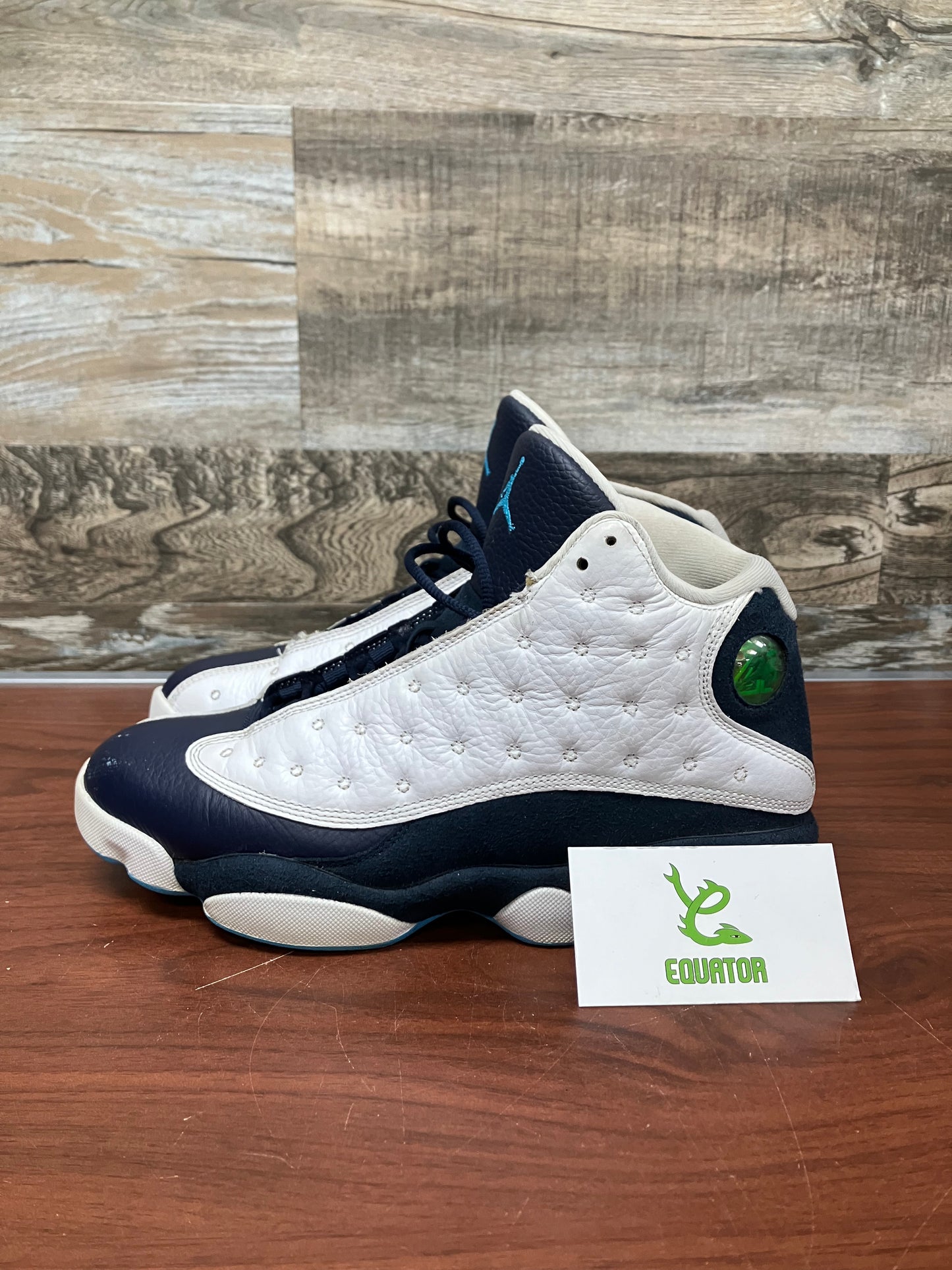 Jordan 13 Retro Obsidian Powder Blue White Size 8