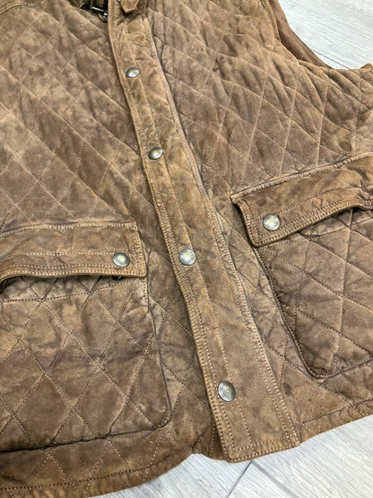 XL-Ralph Lauren Purple Label Suede Vest