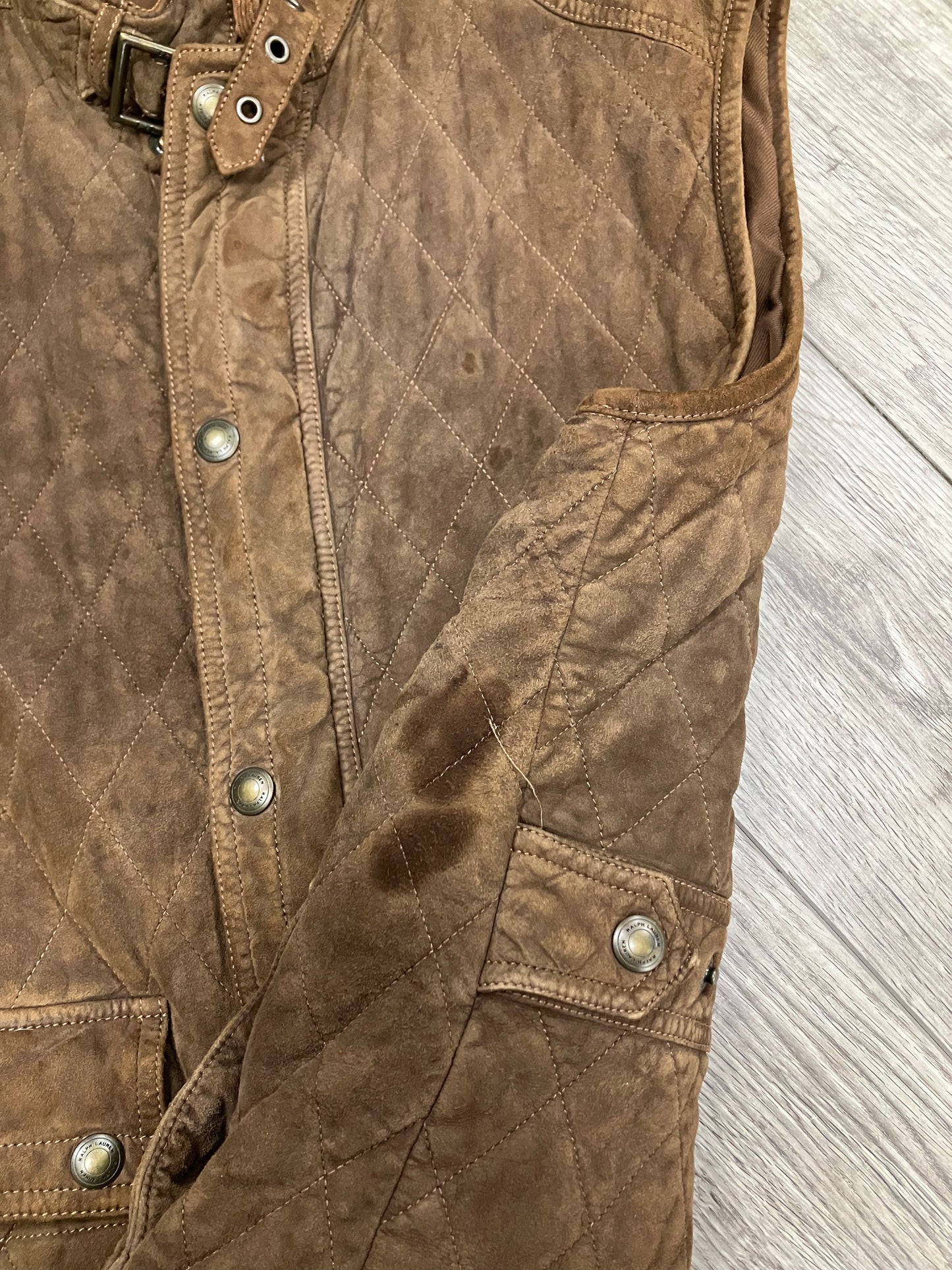 XL-Ralph Lauren Purple Label Suede Vest