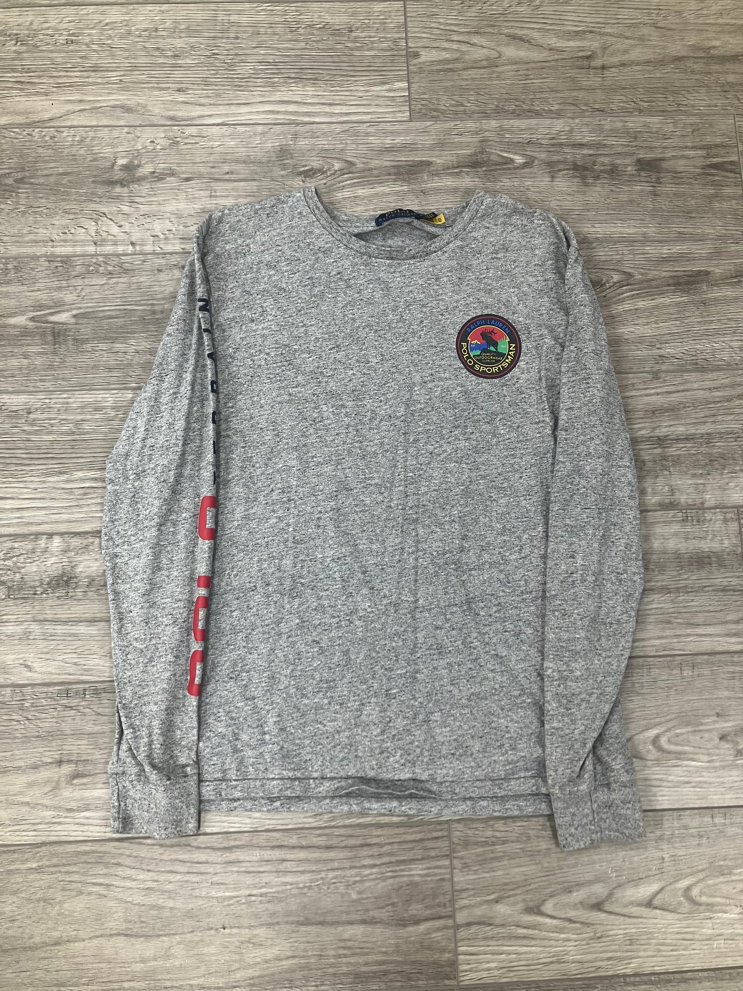 Polo Sportsman Terrain Grey Long-Sleeve Tee Size M