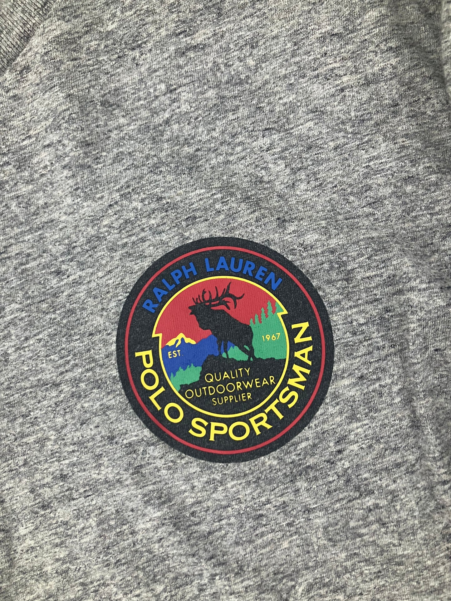 Polo Sportsman Terrain Grey Long-Sleeve Tee Size M