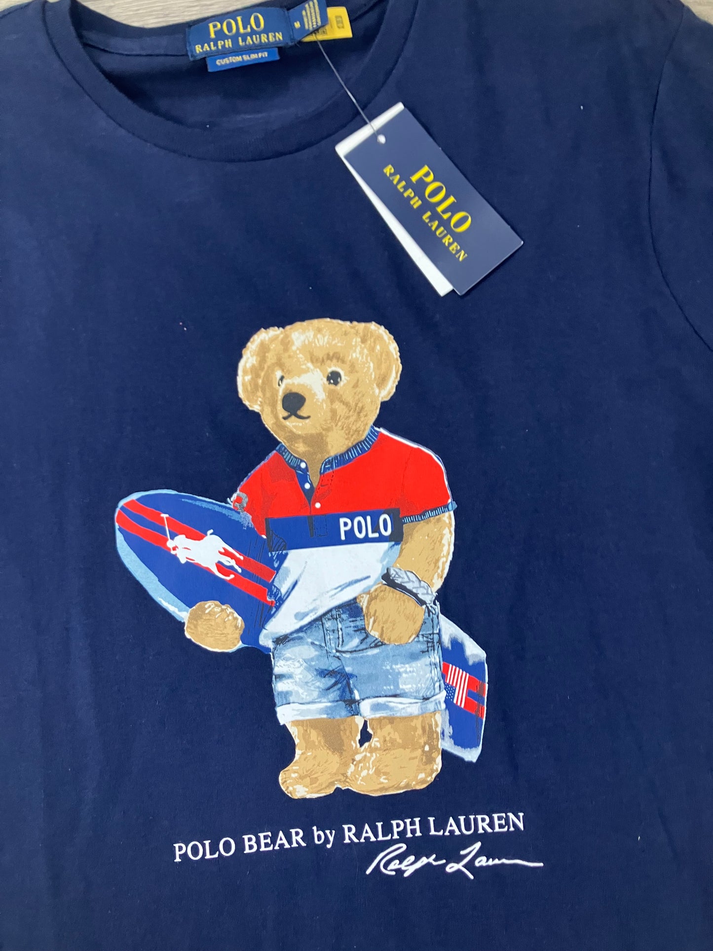 Polo Bear Navy Tee Size M