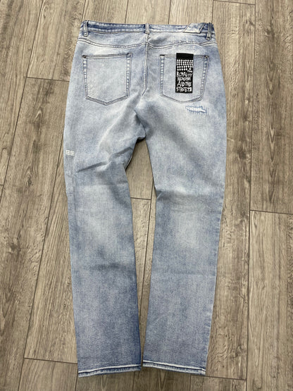 36-Ksubi Light Wash Tapered Jeans