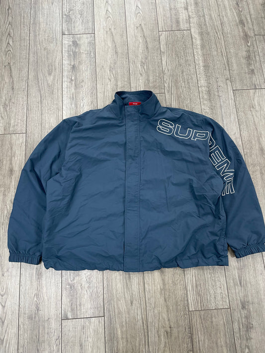 XL-Supreme Embroidered Spellout Track Jacket