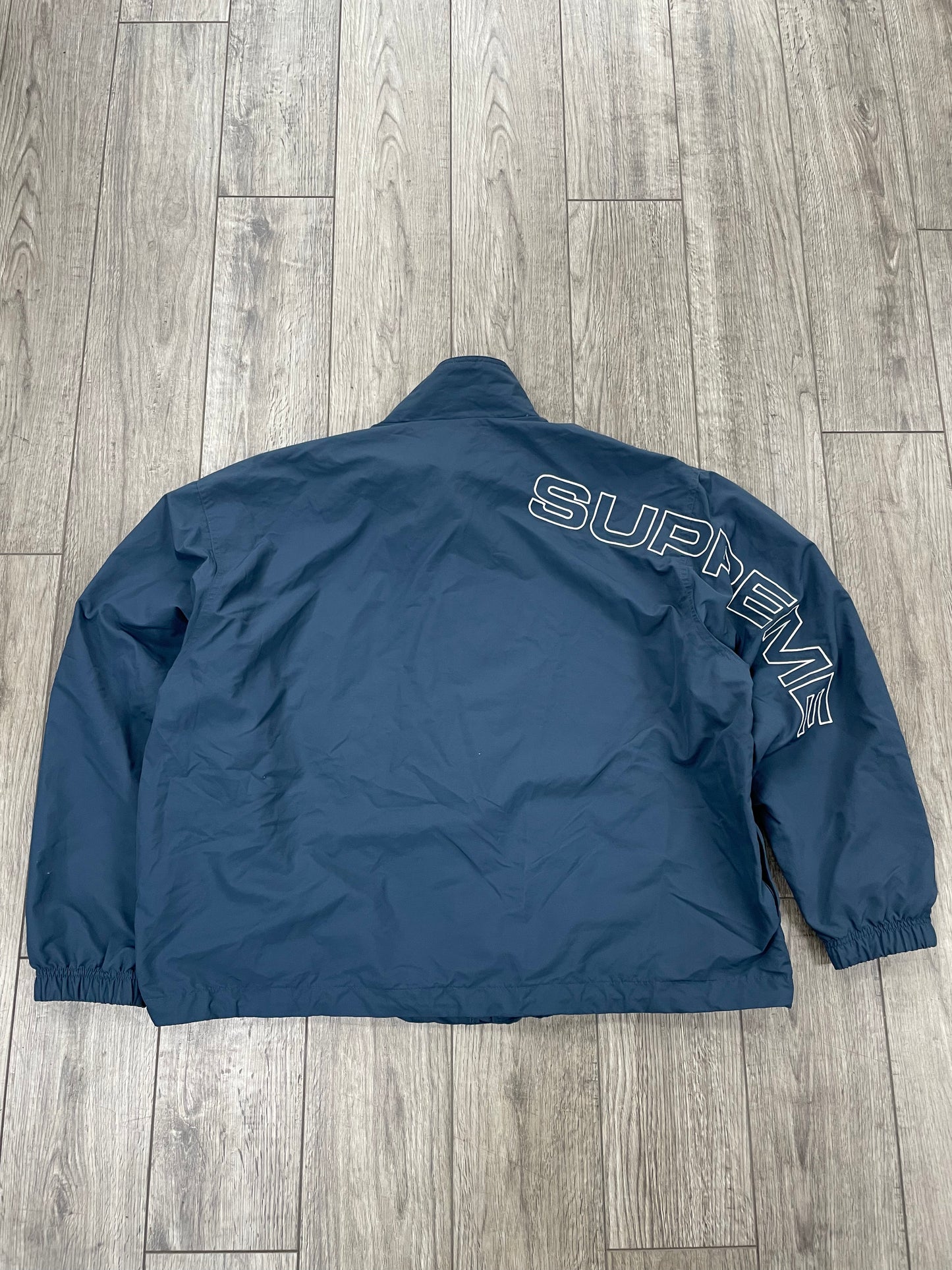 XL-Supreme Embroidered Spellout Track Jacket