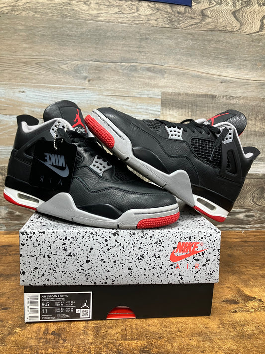 9.5-Air Jordan 4 Bred Reimagined