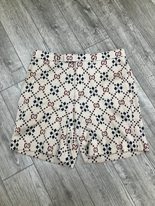 52/36-Gucci diamond Monogram Cotton Shorts