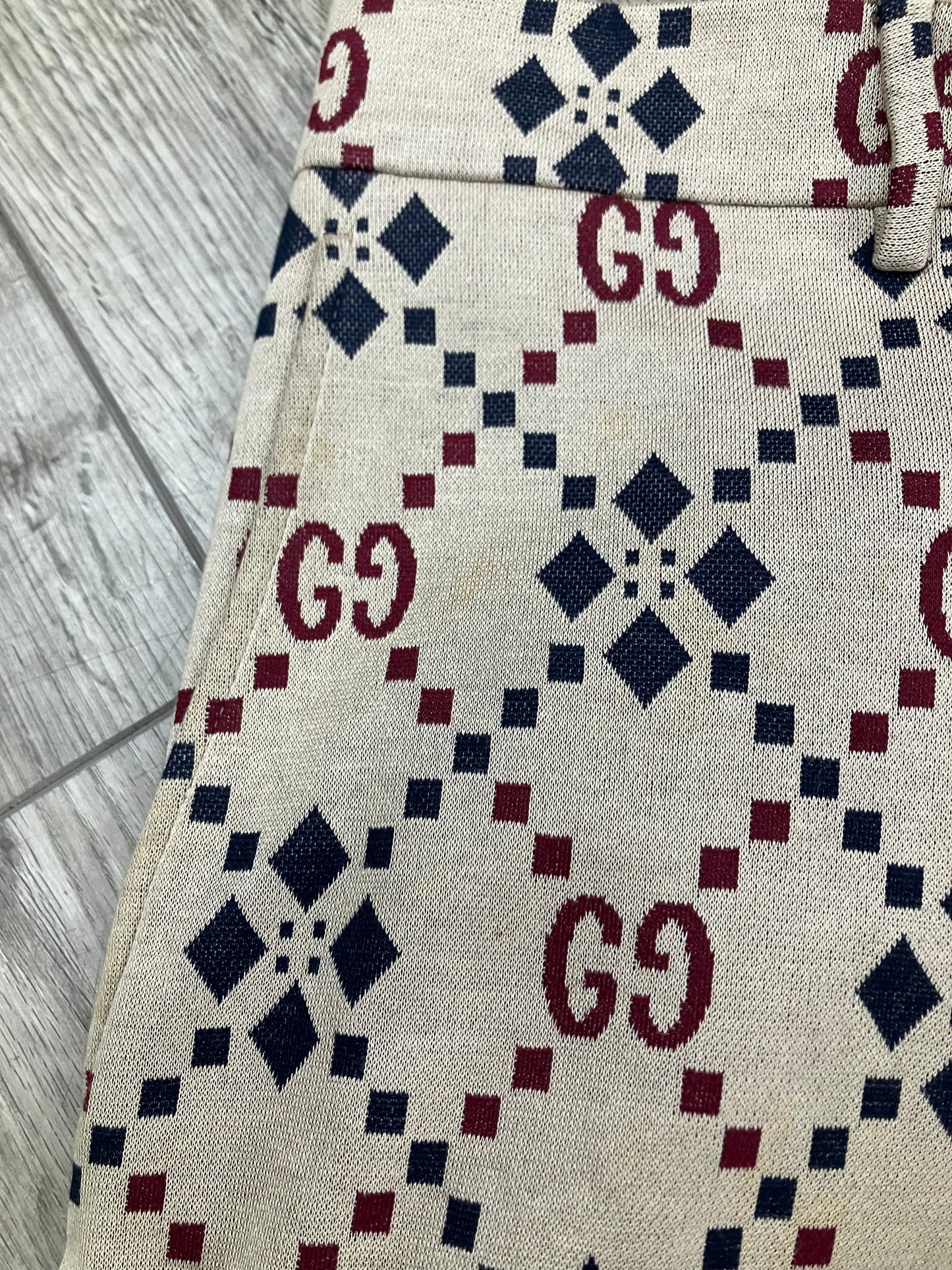 52/36-Gucci diamond Monogram Cotton Shorts
