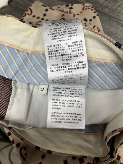 52/36-Gucci diamond Monogram Cotton Shorts