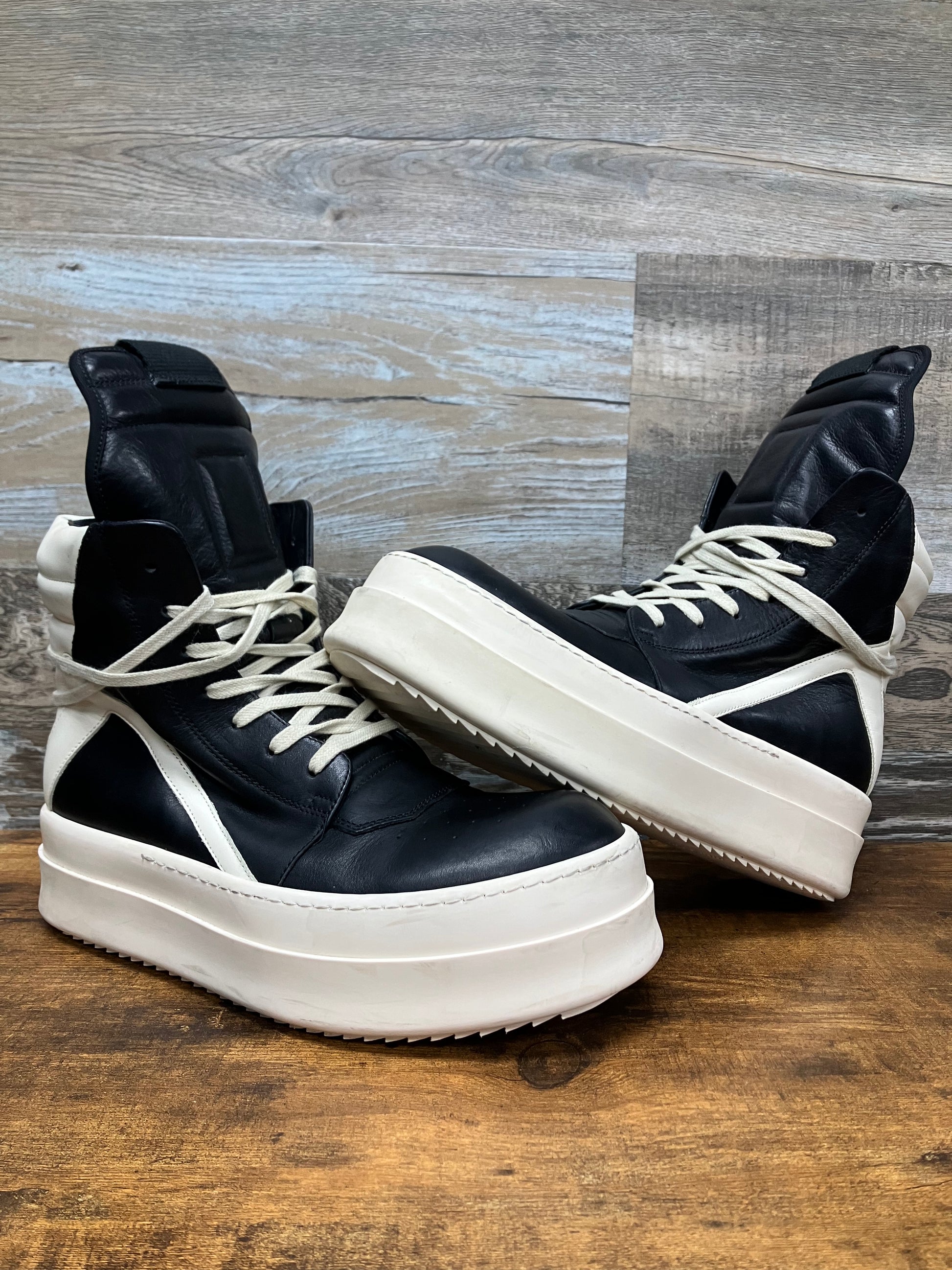 42.5/9.5-Rick Owens Geobasket Black Mega Bumper – equator