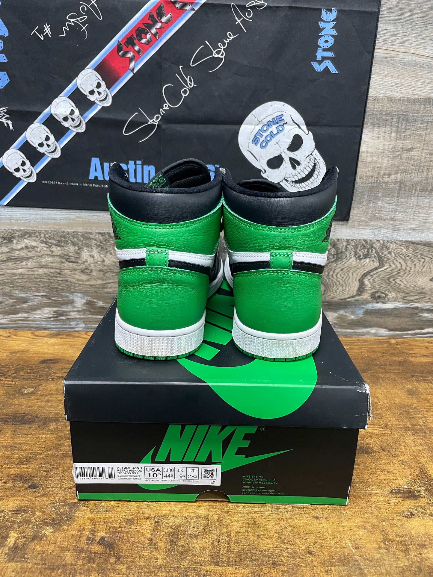 10.5-Jordan 1 Retro High OG Lucky Green