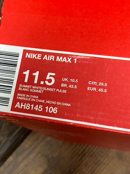 11.5-Nike Air Max 1 watermelon