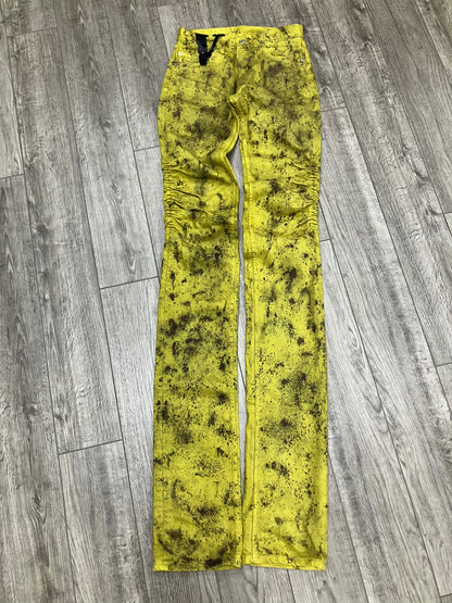 S-Vlone Stack Denim Paint Splatter