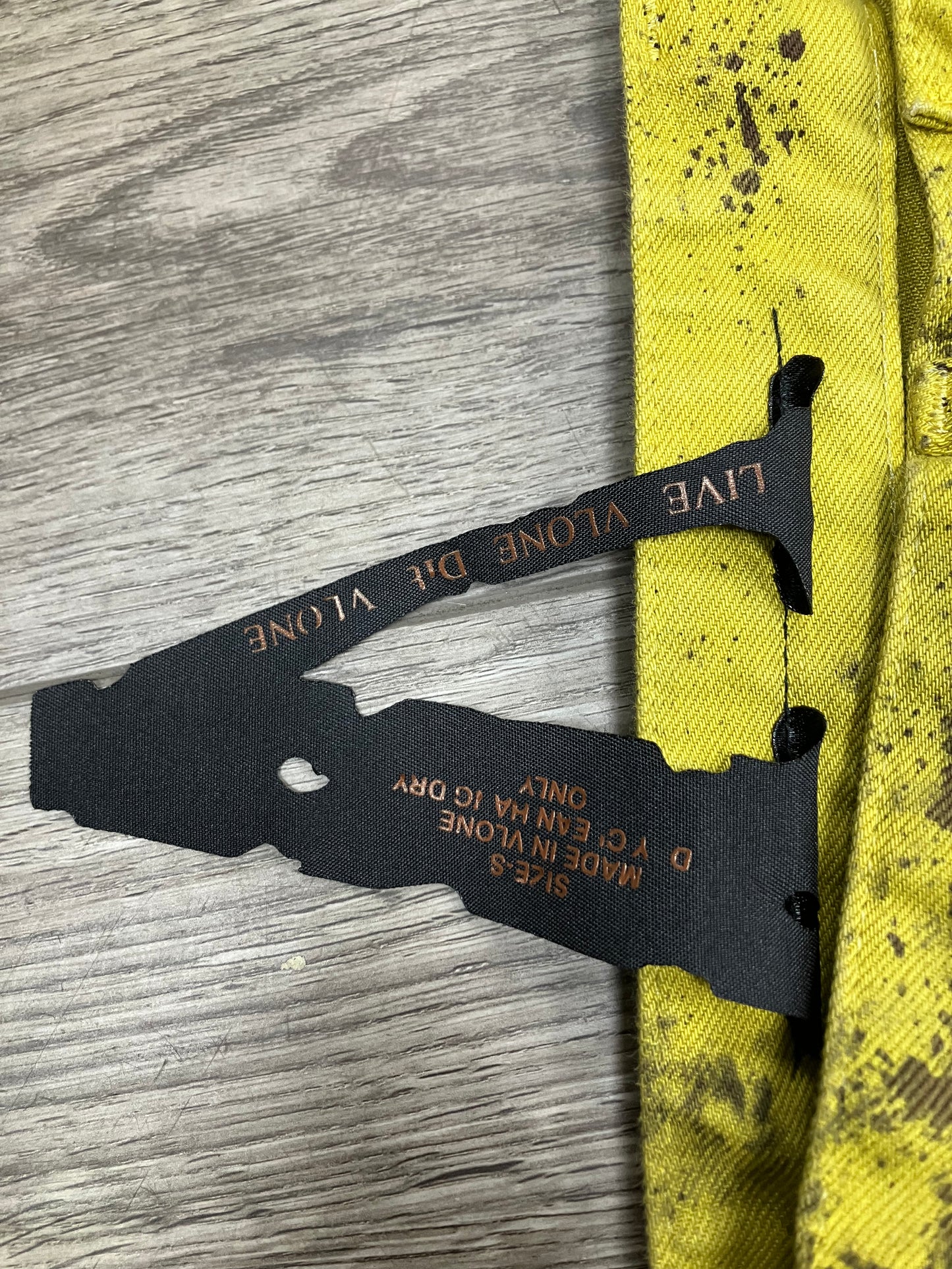 S-Vlone Stack Denim Paint Splatter